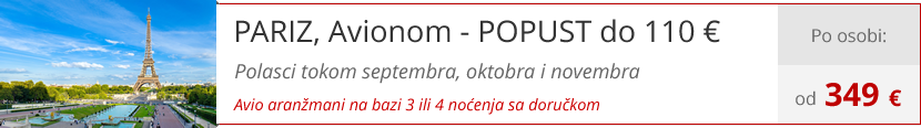 Vikend putovanja - Pariz - Francuska