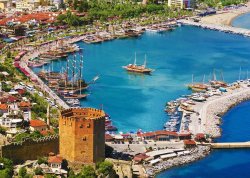 Nova godina 2026 - Alanja - Hoteli: Pogled na Crvenu kulu